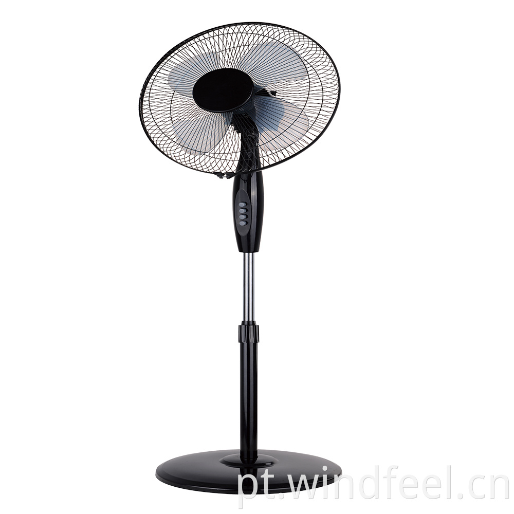 Ventilador oscilante de pedestal de 16 '' com base de 2,5 kg para serviços pesados